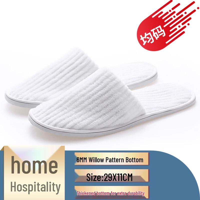 Kashicong Disposable Coral Fleece Slippers