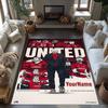 Manchester Customizable Name Area Rug Perfect for Balcony Game Room Entryway Kitchen Antislip Carpet Office Home Decor
