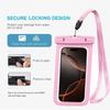 2x Housse Étanche pour Samsung Galaxy iPhone Xiaomi Redmi Google Téléphone, Protection Tactile IPX8 avec Bordure Rose