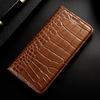 For Apple IPhone 7 8 X XS XR 11 12 13 14 15 16 16E Pro Plus Max Case Crocodile Genuine Leather Flip Wallet Cover Cases
