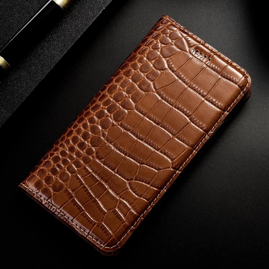 For Apple IPhone 7 8 X XS XR 11 12 13 14 15 16 16E Pro Plus Max Case Crocodile Genuine Leather Flip Wallet Cover Cases