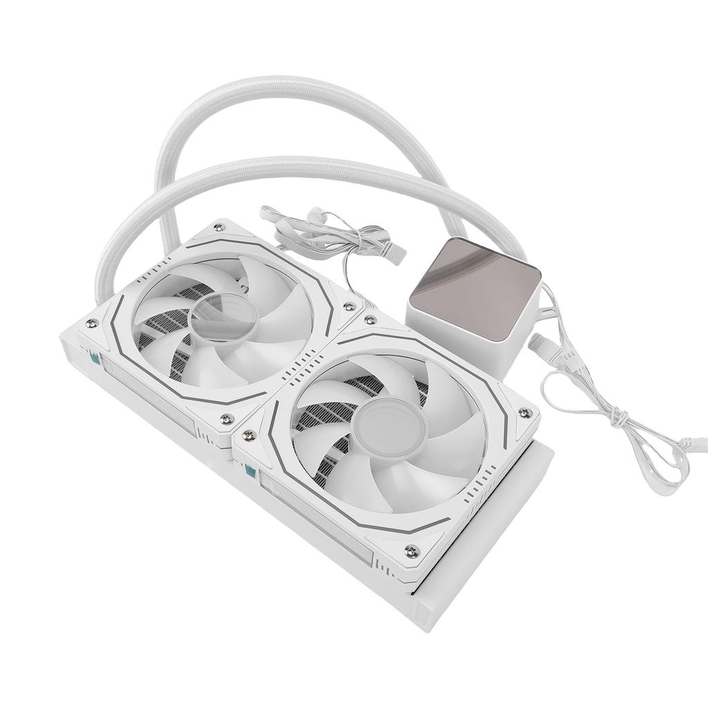 ARGB Liquid CPU Cooler Fit for AM4 AM5 Socket Close   AIO CPU Liquid Cooler 240mm   2.2 Inch LCD Screen