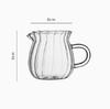Nordisk Transparent Glas Kaffe Mjölkkanna Set Med Handtag Espresso Kaffe Skummningskopp Te Kanna Separator Café Dryckesvaror