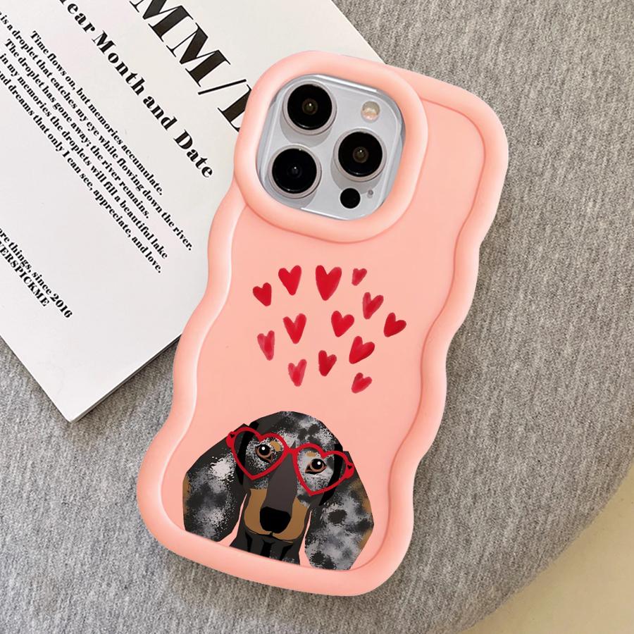 Case for iPhone 11 13 14 8 16 Pro Max 15 Plus 17 Air XR 12 Soft Phone Cover Interesting Dachshunds