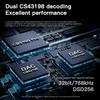 KEYSION Dual CS43198 DAC Audio Decoder 768kHz DSD256 USB Type-C To 3.5/4.4mm Lossless HiFi Headphone Amplifier for iOS Android PC