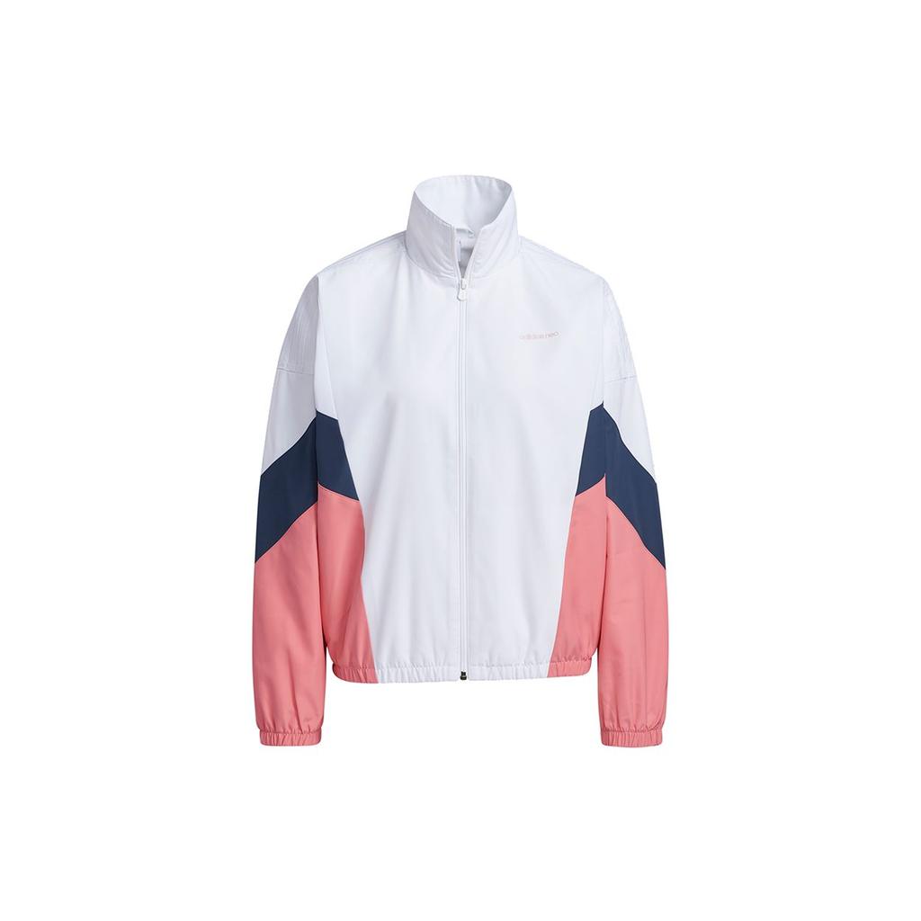 Adidas Neo Chinese New Year Series Casual Sports Stand Collar Jacket Women Jackets White H45013