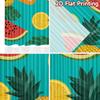 2D flat Photography Backdrop Background cloth Colorful Tropical Fruits 100% Polyester Party Decorations Use for Suitable for