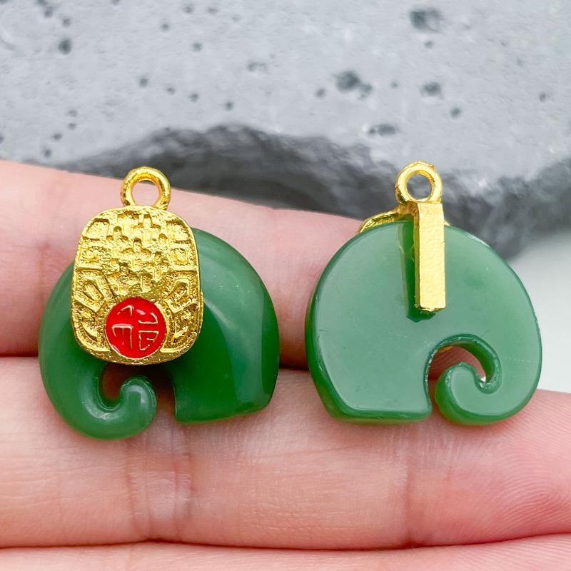 Mix 25Pcs Chinese-Style & Natural Stone Charms Pendants Set - Perfect For Diy Necklace, Earring & Bracelet Crafting