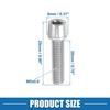 TWENTY Tapered M5x20mm Socket Head Cap Bolts Screws Nuts Silver Tone Universal
