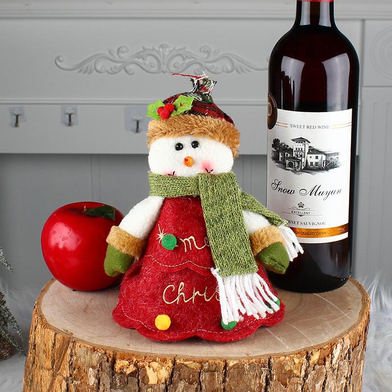 Christmas Eve Cartoon Doll Candy Bag Zipper Apple Bag Letter Gift Bag Party Decorations