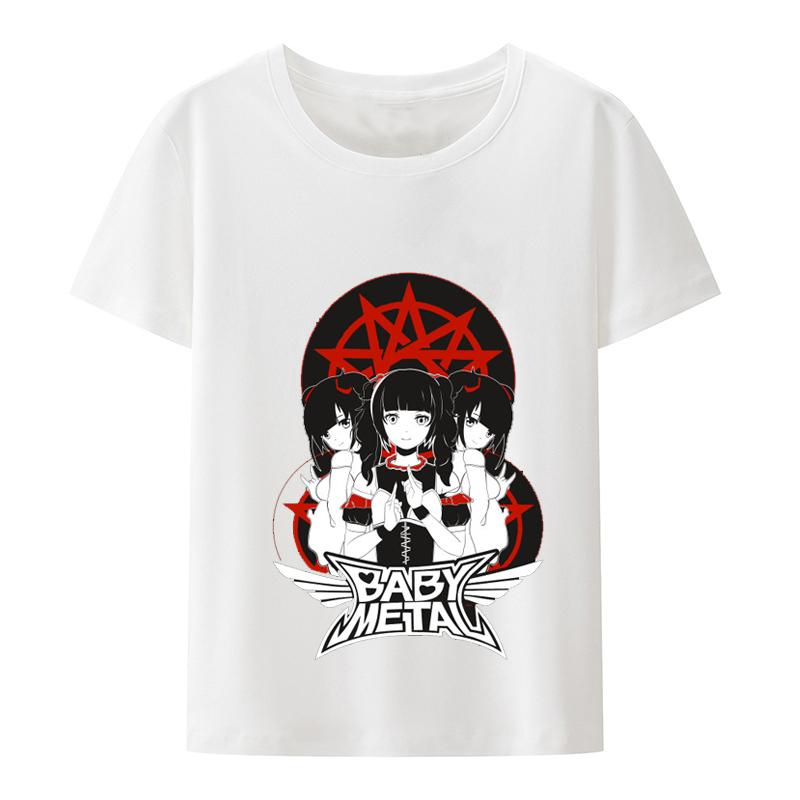Novinka BABYMETAL Tričko Heavy Metal Elektroakustická kapela Rocková kapela Unisex a ženy Dárek Volný čas Street Hip-hop Módní Tričko