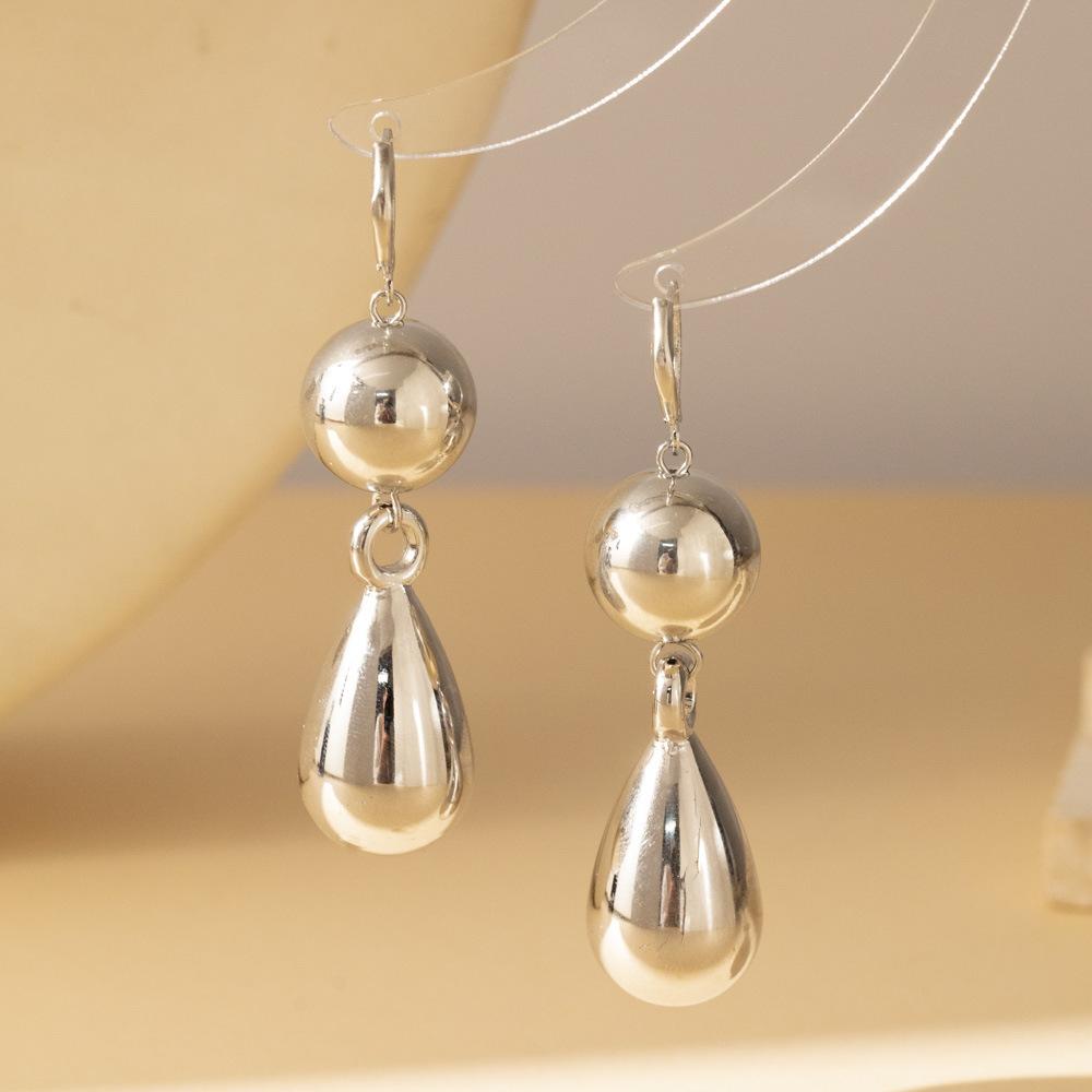 European and American fashion new models, creative water drop pendant necklace earrings, simple and versatile street auction necklace earrings