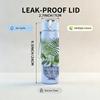 1PC Potted Plant Vintage Retro Pattern 750ml Color Plastic Sports Water Bottle Leakproof Flip Straw Lid Suitable for Sports Office Home Use