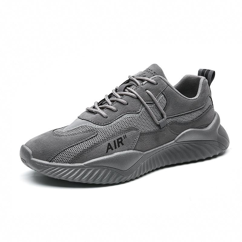 2024 Korean-Style Breathable Mesh Men's Running Shoes – Versatile White Forest Gump-Inspired Autumn Sneakers