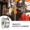Metallic Silk Filament 1.75mm Silver PLA for 3D Printer, 1kg Spool Beginner Friendly Shiny Filament, Neatly Wound DIY Models Printing
