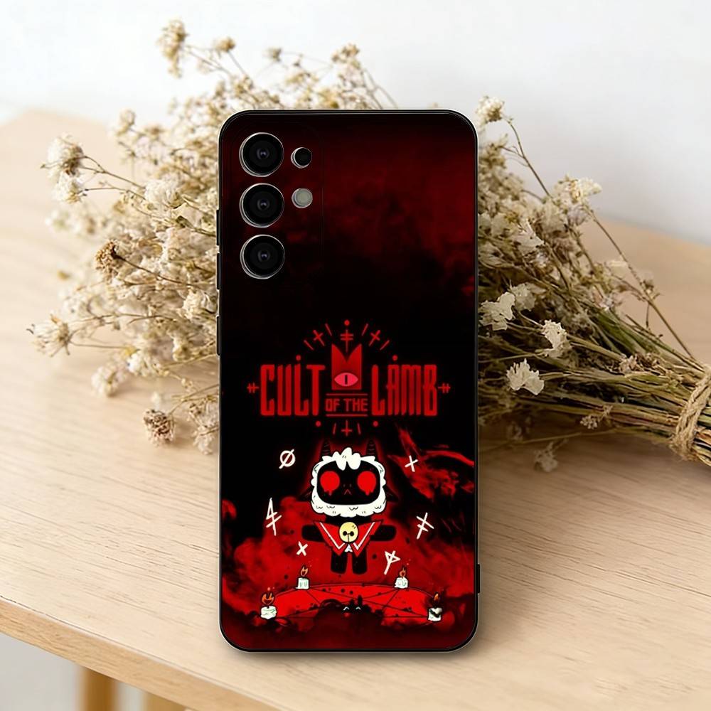

Ігри Cult of the Lamb Чохол для телефону Для Samsung S25,S24,S21,S22,S23,S30,Ultra,S20,Plus,Fe,Lite,Note,10,Чорний Чохол Samsung S20plus5G