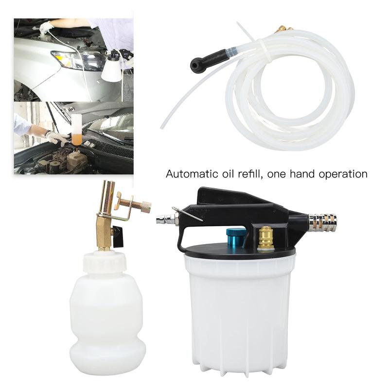 1Set 2L Brake Bleeder Kit with 2L Vacuum Brake Extractor Tool 1L Refill Bottle 2.7 to 11.6 Bar for Vehicles