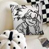 Anime Dr Stone 4 Senku Ishigami Pillow Case Fashion Square Pillowcase Bedroom Sofa Room Ins Decoration Leisure