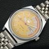 VINTAGE REFURBISHED SEIKO 5 AUTOMATIC 6309A JAPAN MENS YELLOW WATCH A440879-4 Sk-a440879