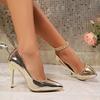 Fashion Women Patent Luxury Women High Heels 2024 New Sexy Pointed Toe Thin Heeled Party Shoes Woman Pumps Dress Shoes Zapatos De Mujer