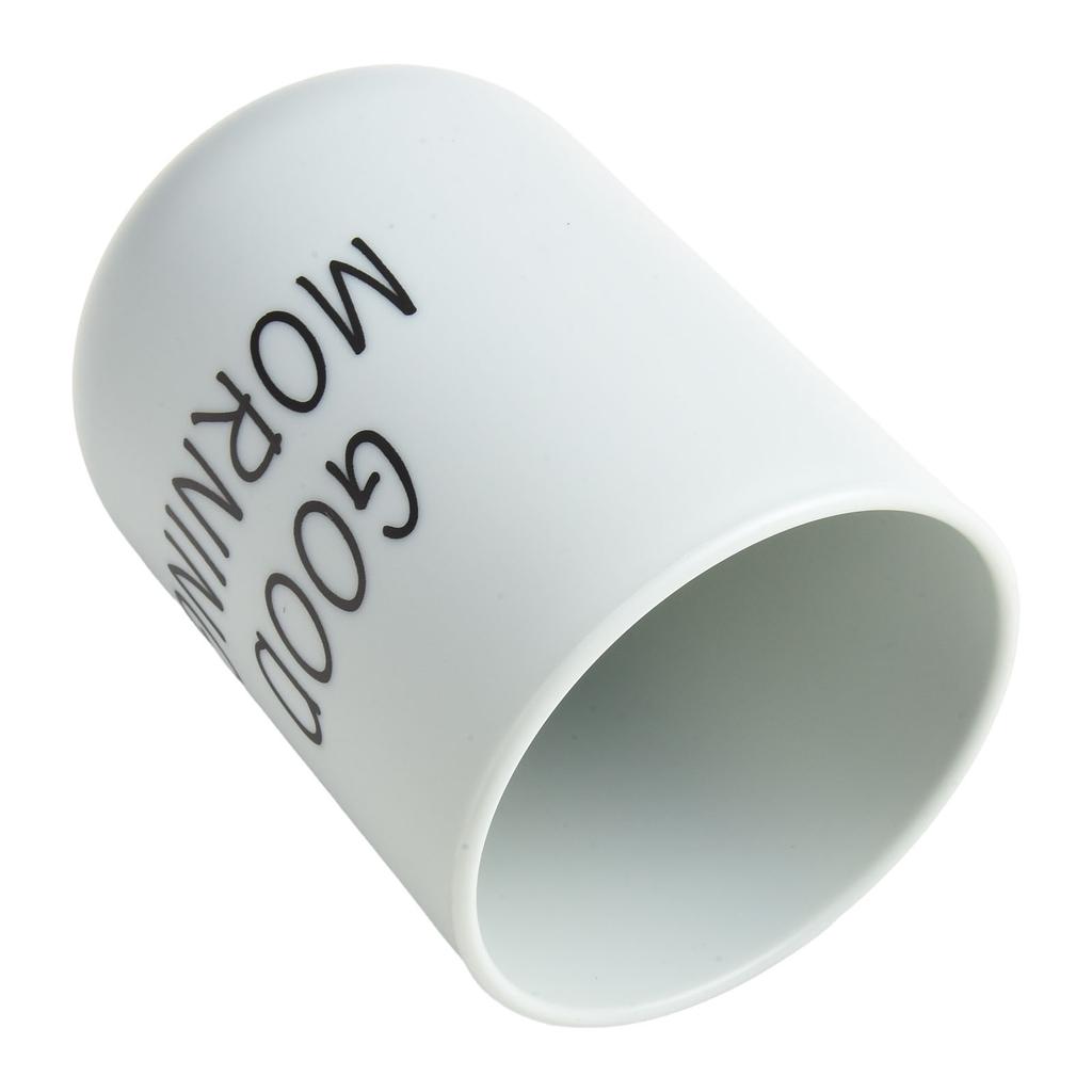 Multifunctional Toothbrush Holder Cup for Bathroom Tumbler Good Morning