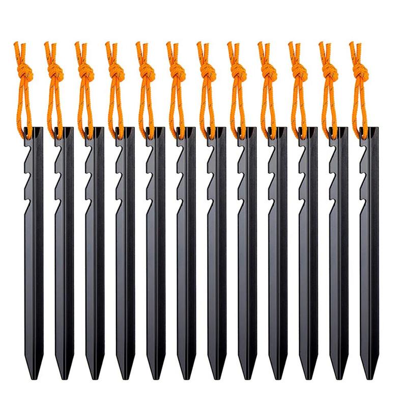 Norman Outdoor Tent Aluminum Alloy Reflective Rope Tent Stakes