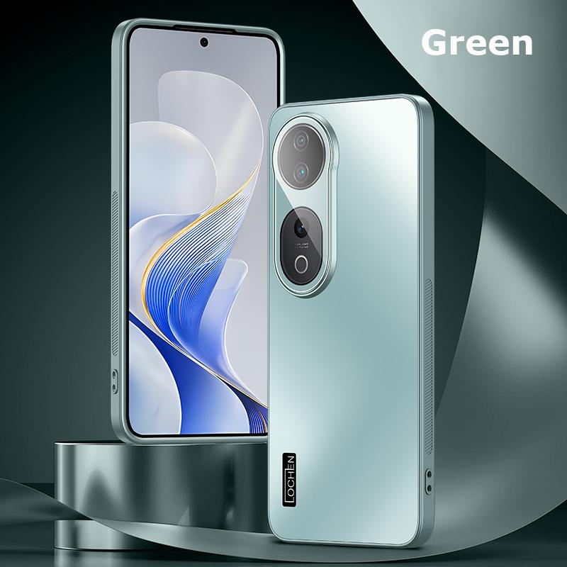 

For vivo S19 S18 S17 S17t Pro Dazzle Plating PC Shell Camera Full Cover With Lens Film Super Anti drop Silica gel Edge Anti-slip Case Protector S17/S17t зелений