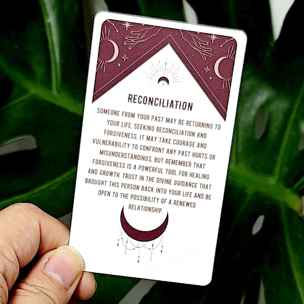 10.3*6cm Cosmic Connections Oracle Deck 54 Pcs Oracle Cards Inspired By The Universe for Love & Relationship