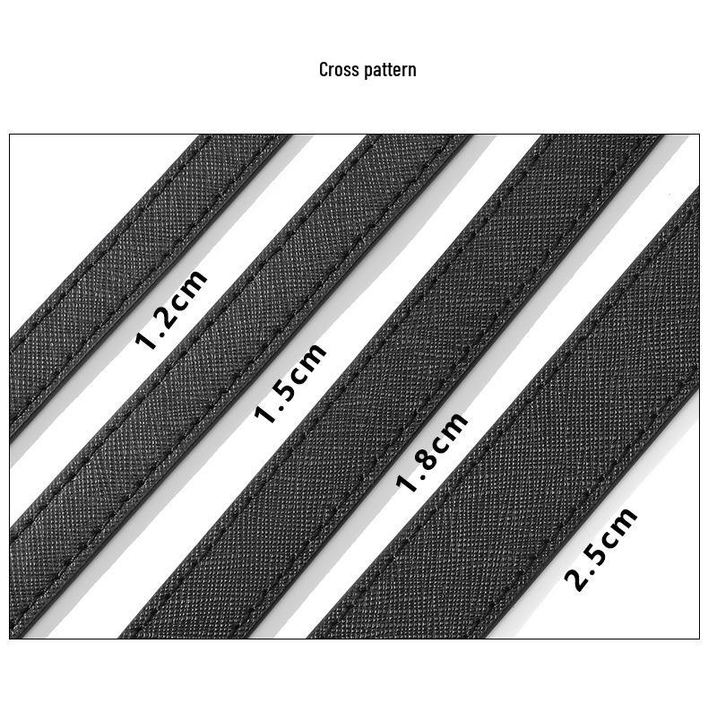 Paski ze skóry bydlęcej: D-63 Oryginalne Akcesoria Bagażowe DIY - Opcje Płaskie, Krzyżowe, Tkane Liczi