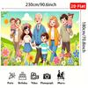 1 Piece of 2D Flat Surface, Multi-purpose Decorative Background Banner for Family Gatherings In Color, for Festivals