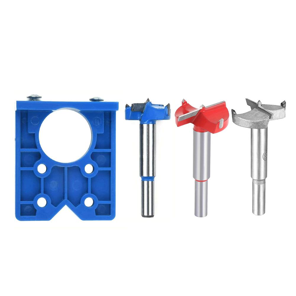 Buy 35mm Hinge Drilling Jig Concealed Hinge Hole Drilling Guide + Drill