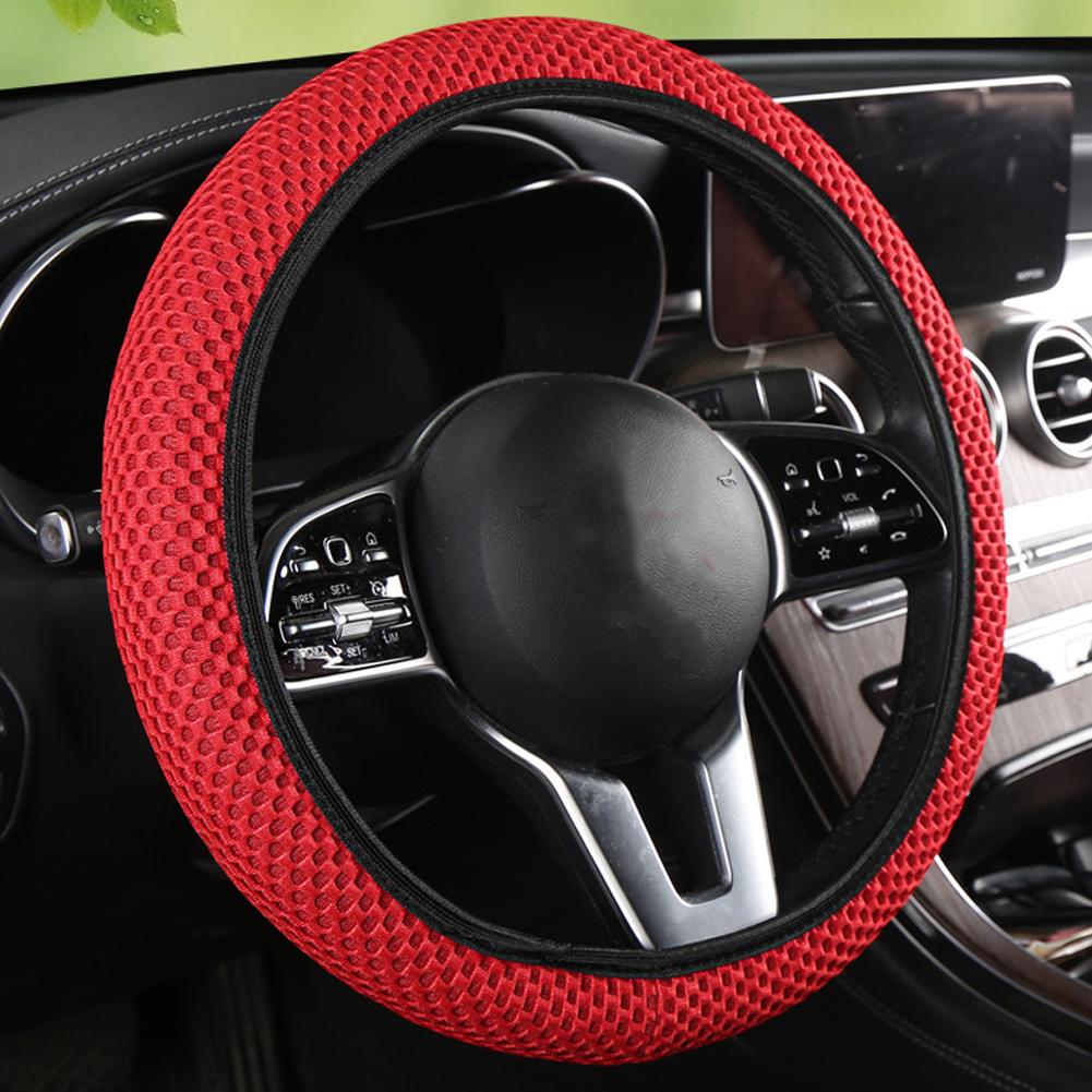 Car Universal Steering Wheel Cover Prevent Hand Sweat Inner No Steering Elastic Handle Comforta J1D4