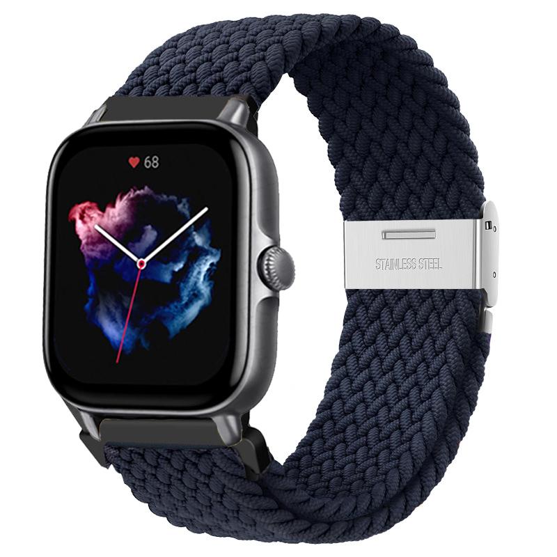 20mm/22mm Band For Amazfit GTS/2/2e/3/4/GTS2 Mini/GTR/3/Pro/4/GTR2/47mm/stratos Braided Watch Bracelet Amazfit Bip 6 5 3 Straps
