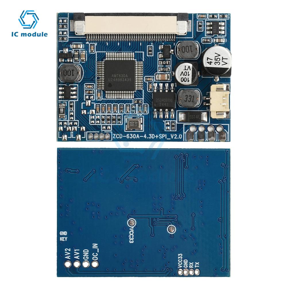 4.3/5-inch LCD Monitor Driver Board Module Kit for Car Audio-visual Digital Photo Frame Multifunction Ddisplay