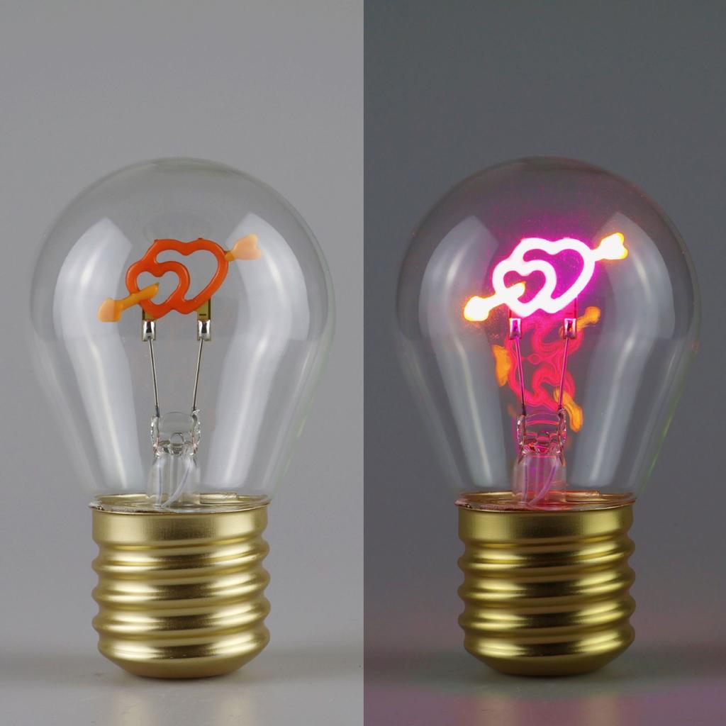 Niedliches Cartoon LED-Glühbirne Nachtlicht, Wiederaufladbar, Bunte Dekorative Tragbare Lampe