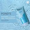 Pond's Hydra Light Hydrating Gel Face Wash With Hyaluronic Acid For Glowing Skin 100g Gentle Daily Cleanser For All Skin Types