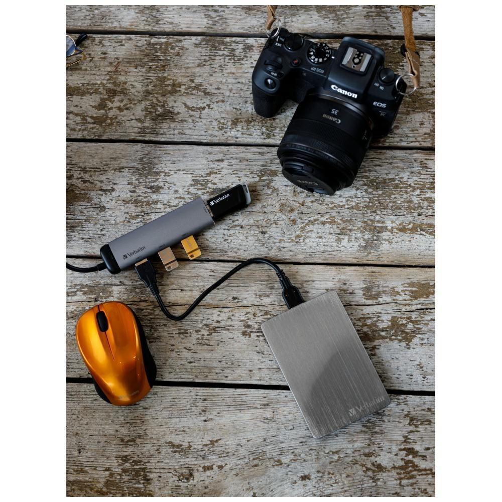 Verbatim Adapter Hub Usb-C - 4Xusb-A 3.2 Aluminiowy/Aluminum 49147