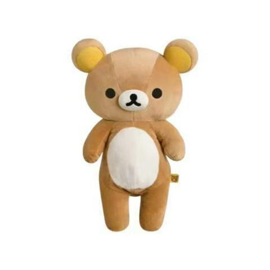 Плюшевая игрушка Rilakkuma Брат Медведь, размер М, с шариками и кукла Сестра Медведица 38cm