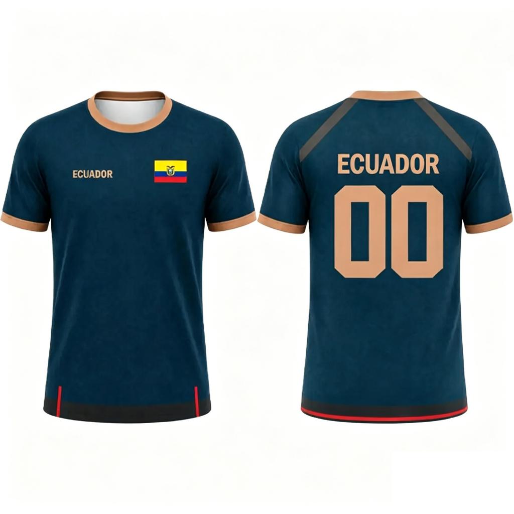 Kids Ecuador Football Soccer Jerseys Men T Shirt Women Tee Boys Top Children Parent Child Quick dry short sleeves kids Tshirt