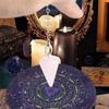 Witchcraft Divination Wood Board,Metal Dowsing Rods Set Dowsing Pendulum Board, Spiritual Divination Tool for Beginner