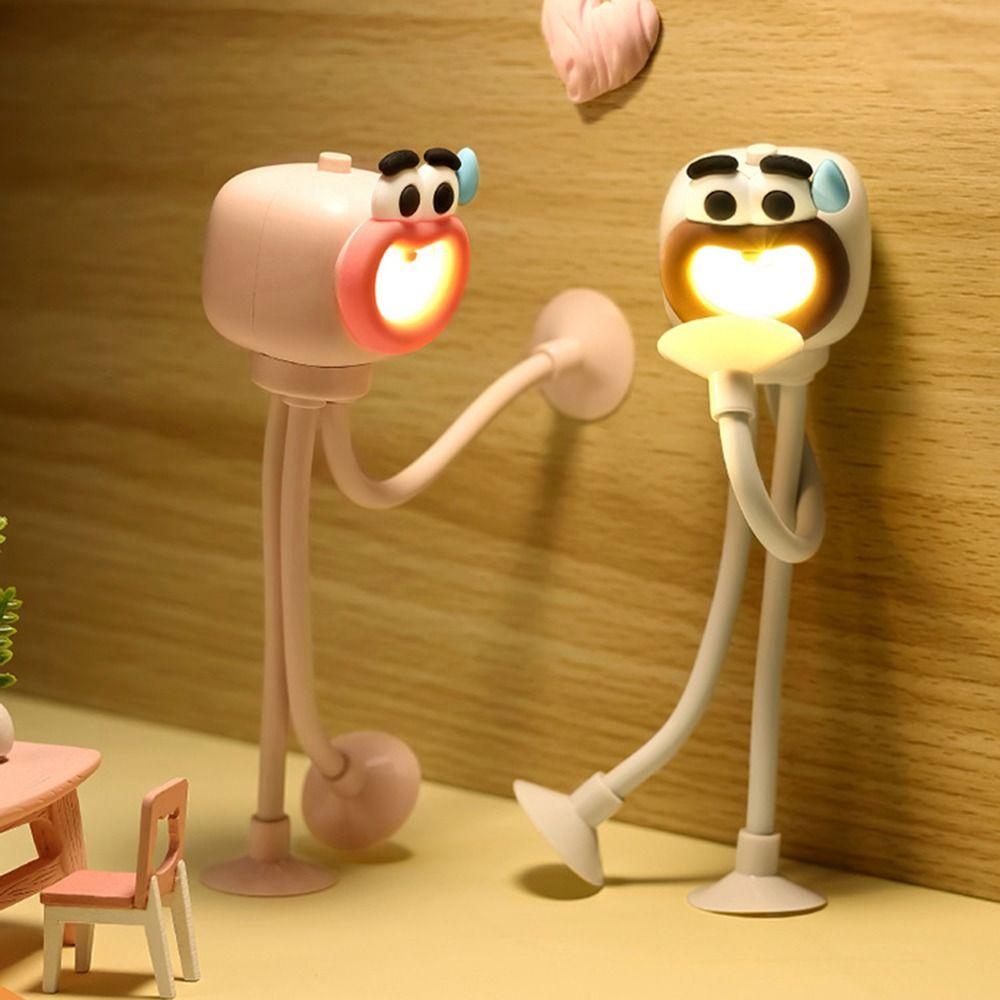 Verstellbares Tintenfischform Nachtlicht Cartoon Faltbare Tischlampe Mini Schreibtischdekorlampe Schlafzimmer