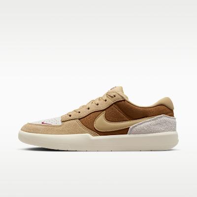 Nike SB Force 58 Breathable Skateboard Shoes Men s Brown 38