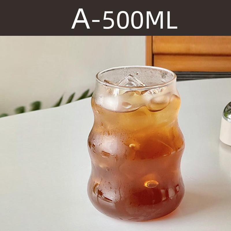

500 мл прозрачная стеклянная чашка холодный кофе чашка с трубочкой десерт сок молоко посуда кружка коктейльные бокалы чайная чашка 500ml