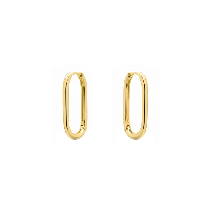Boucle d Oreille Luxenter fini en or jaune 18 carats - Sanee