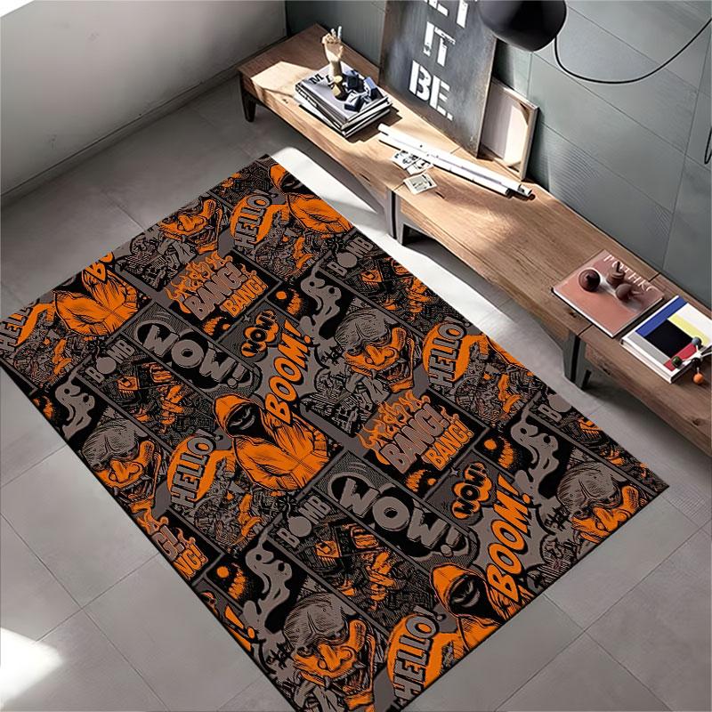 Graffiti Style Comic Design Suitable As a Non-slip Mat for the Living Room or Bedroom Sofa