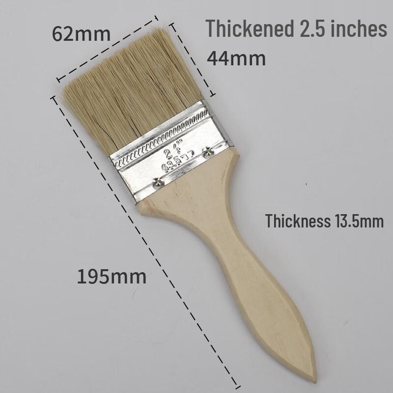Multi-Purpose Wooden Handle Paint Brush Set