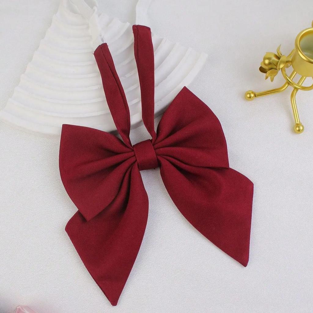 1 Stück Studenten einfarbige Fliege Polyester Fliege für Damen Uniformkragen Schmetterlingskrawatten Mädchen Fliegen Jk Hemdkleid Nacken Accessoire