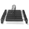 10Pcs Clothes Pants Hangers, Space-Saving Skirt Holders, Adjustable Clips, Trouser Hangers, Clothes Coat Garment Jeans Hangers