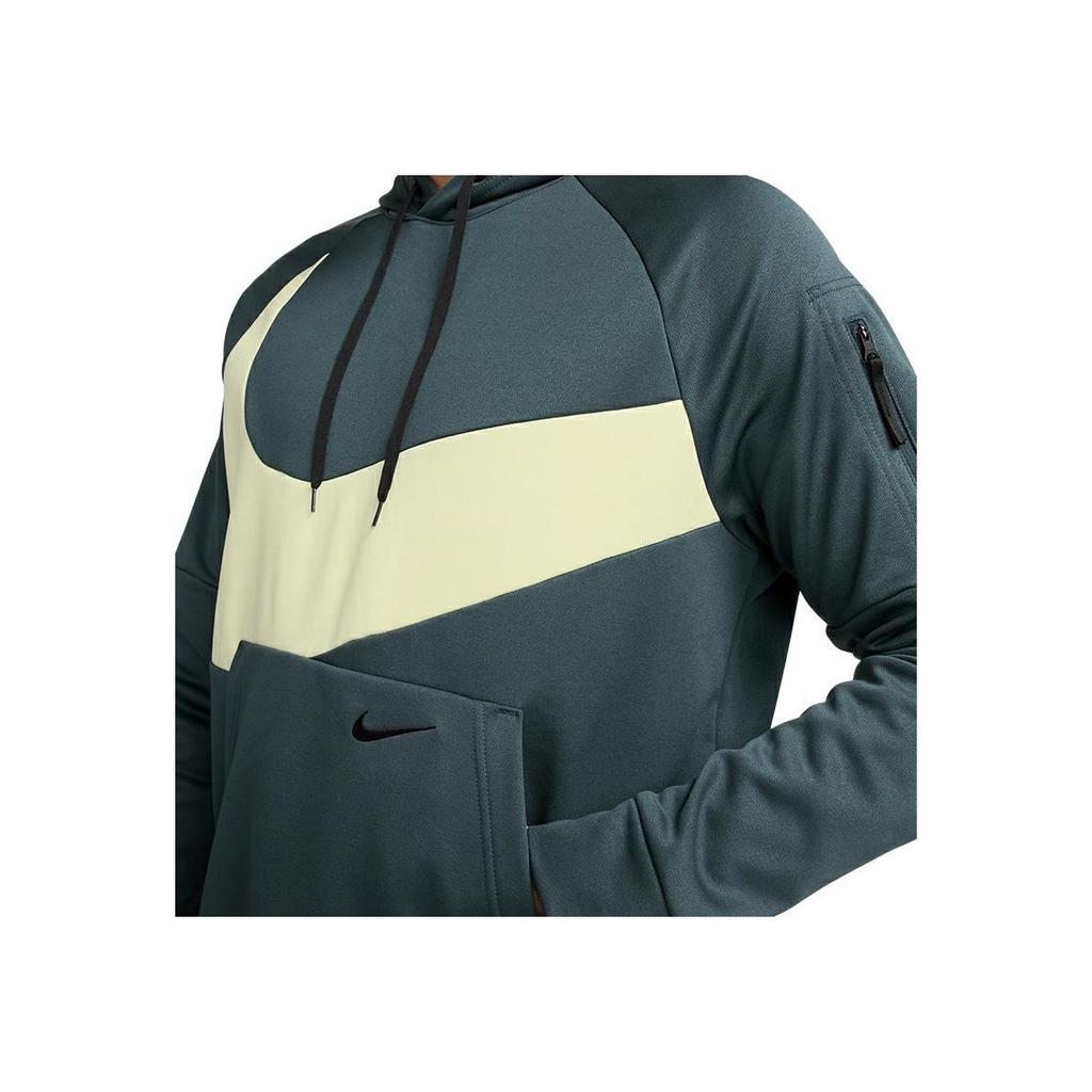 Nike Therma-Fit Drawstring Hooded Loose Long Sleeve Sweatshirt Men sweatshirt Deep-Jungle-Green DQ5402-328