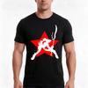 Red Star Stage Tshirt Summer Casual Cotton Tee Oversized Streetwear Tops Vintage Graphic Print Loose Fit Short Sleeve